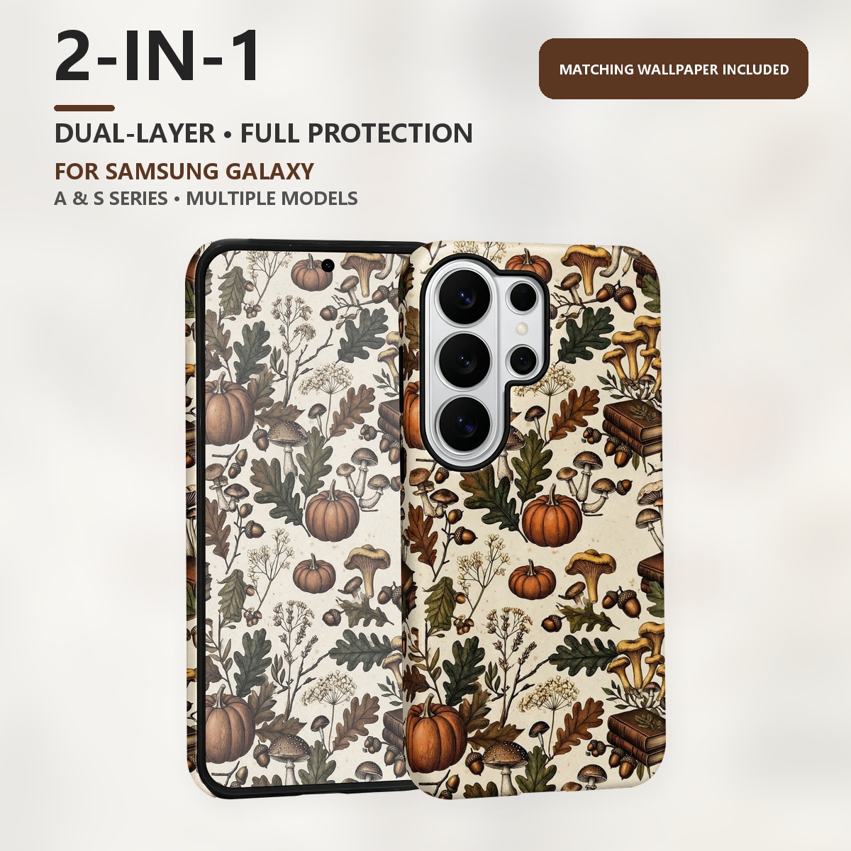 motif champignons citrouille 2 - Samsung Galaxy S24 avis et prix