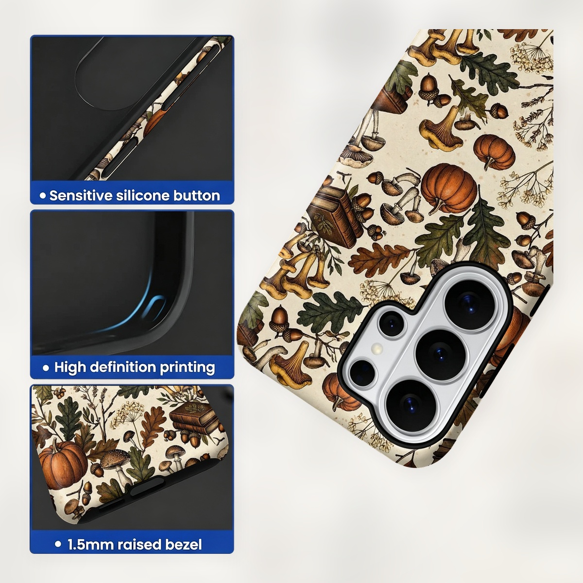 motif champignons citrouille 2 - Samsung Galaxy S24 avis et prix