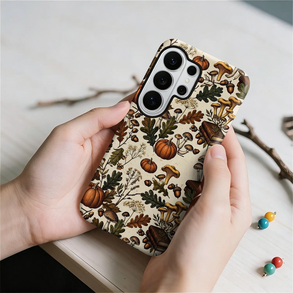 motif champignons citrouille 2 - Samsung Galaxy S24 avis et prix
